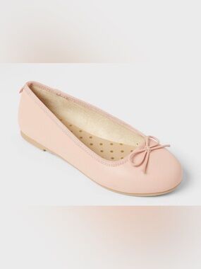 Ballet Flat Slippers in Blush Pink